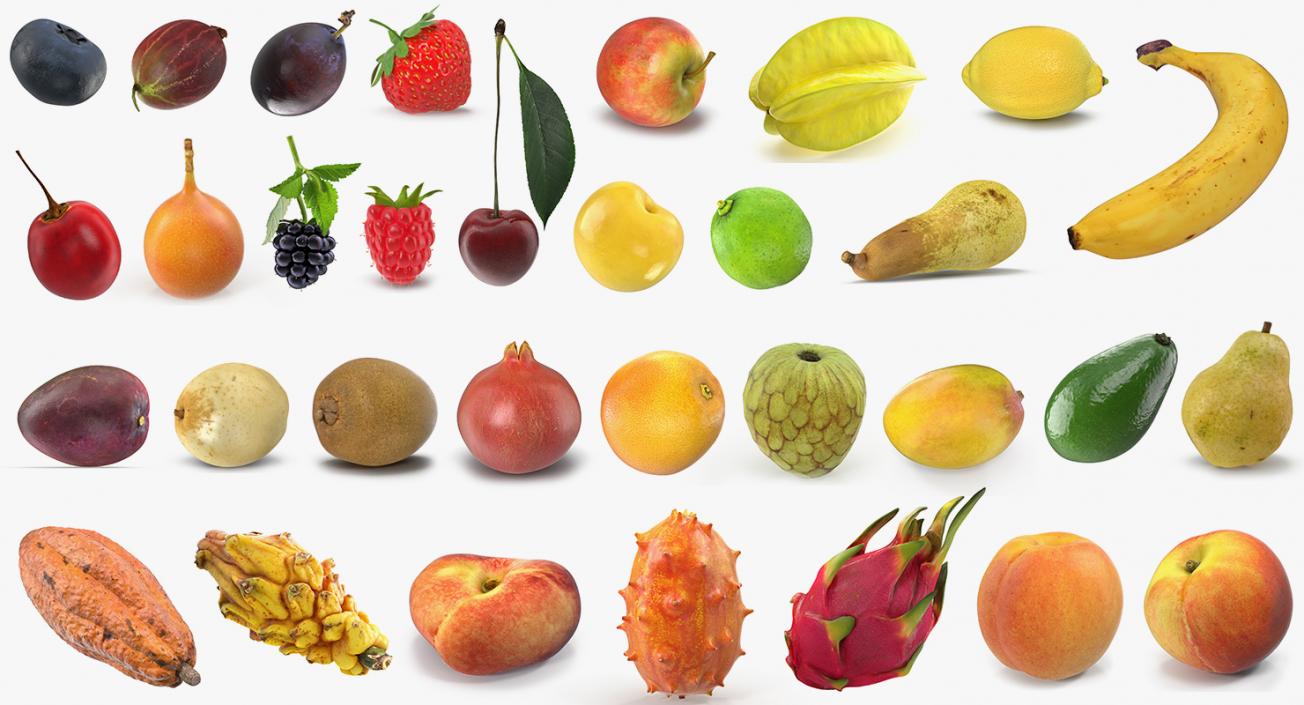 Fruits 3D Models Collection 6 3D model