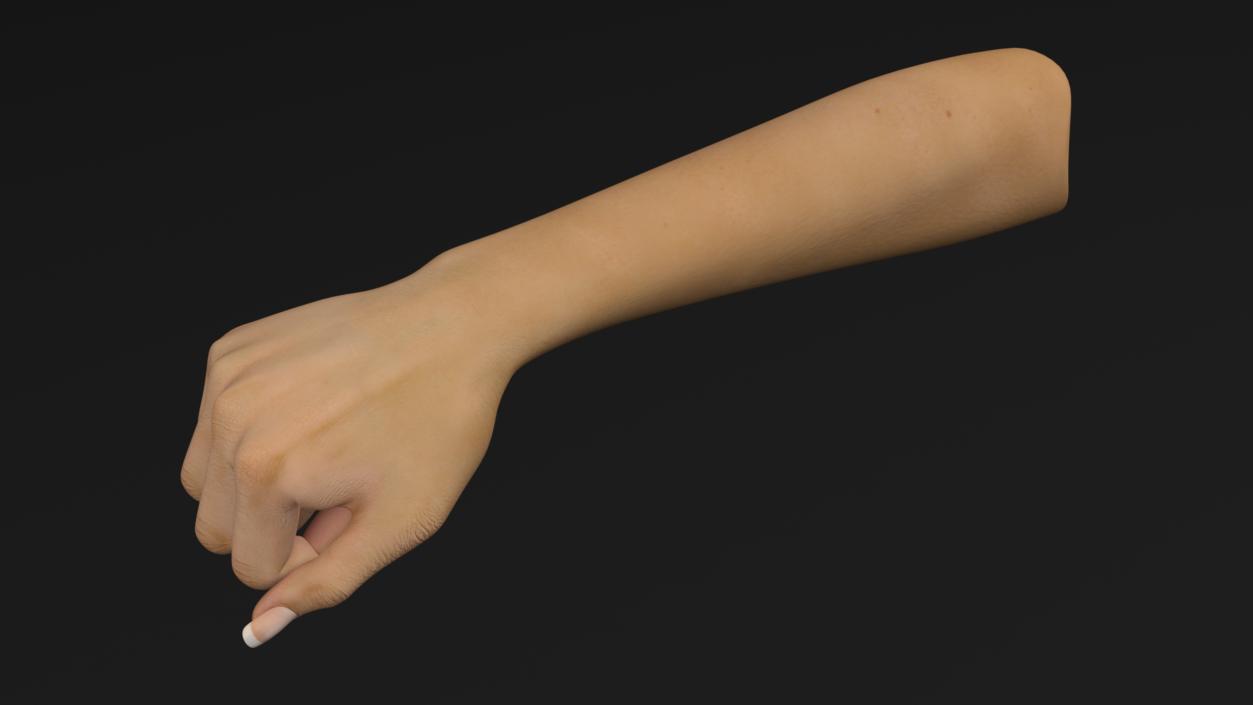 3D model Caucasian Woman Hand Fist