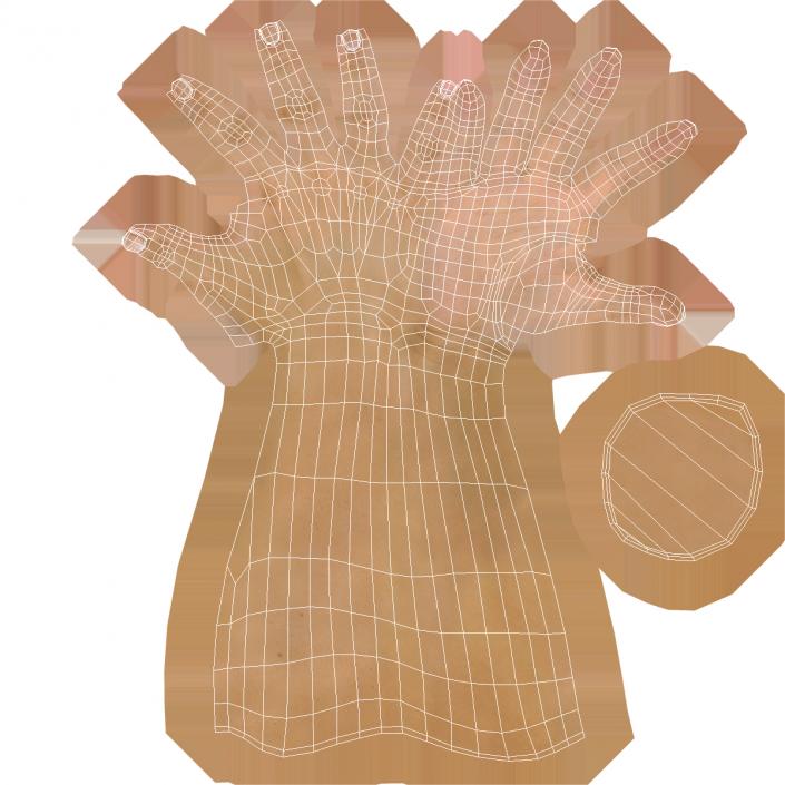 3D model Caucasian Woman Hand Fist