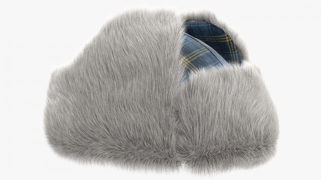 Winter Trapper Hat Fur 3D