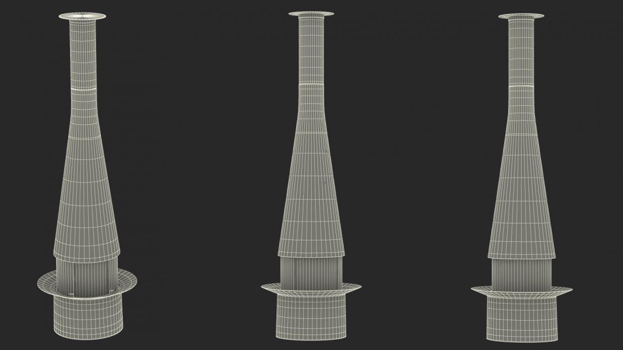 Chimney Focus Creation Empty Black 3D model