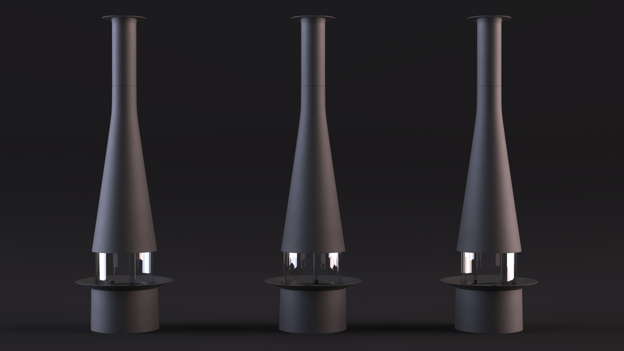 Chimney Focus Creation Empty Black 3D model