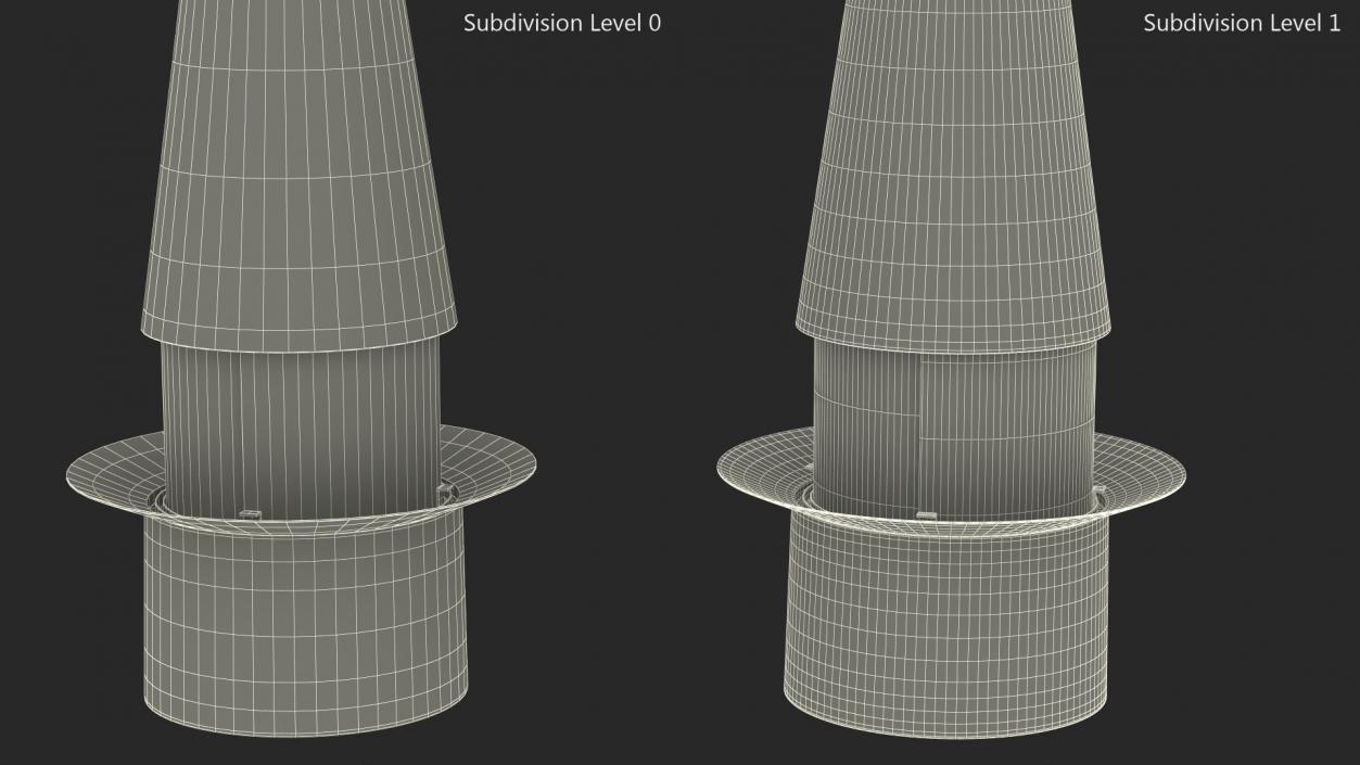 Chimney Focus Creation Empty Black 3D model