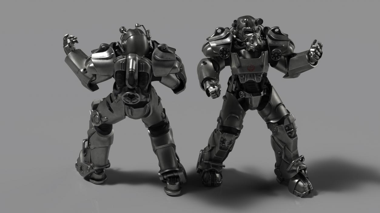 3D model T 60 Combat Armor Fallout Talking 2