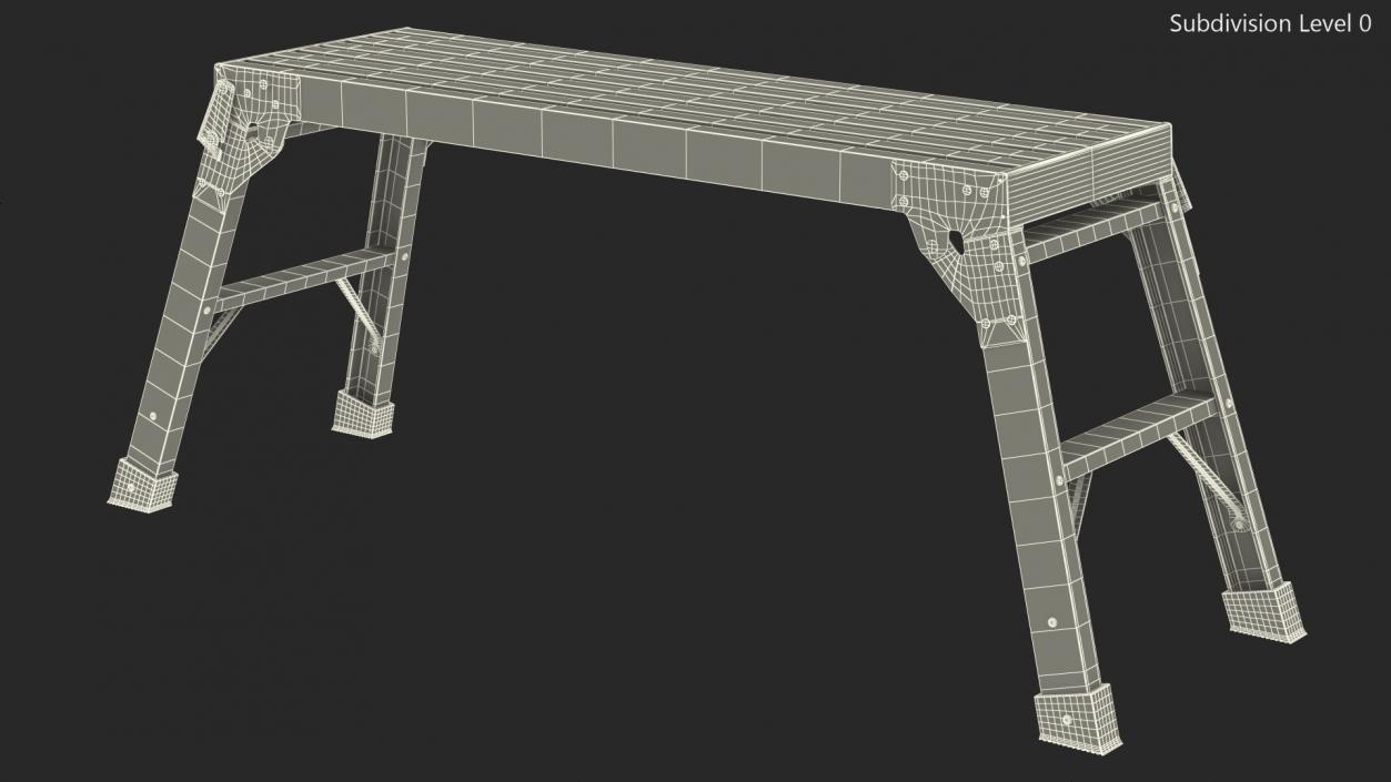 3D Portable Work Platform Stand model