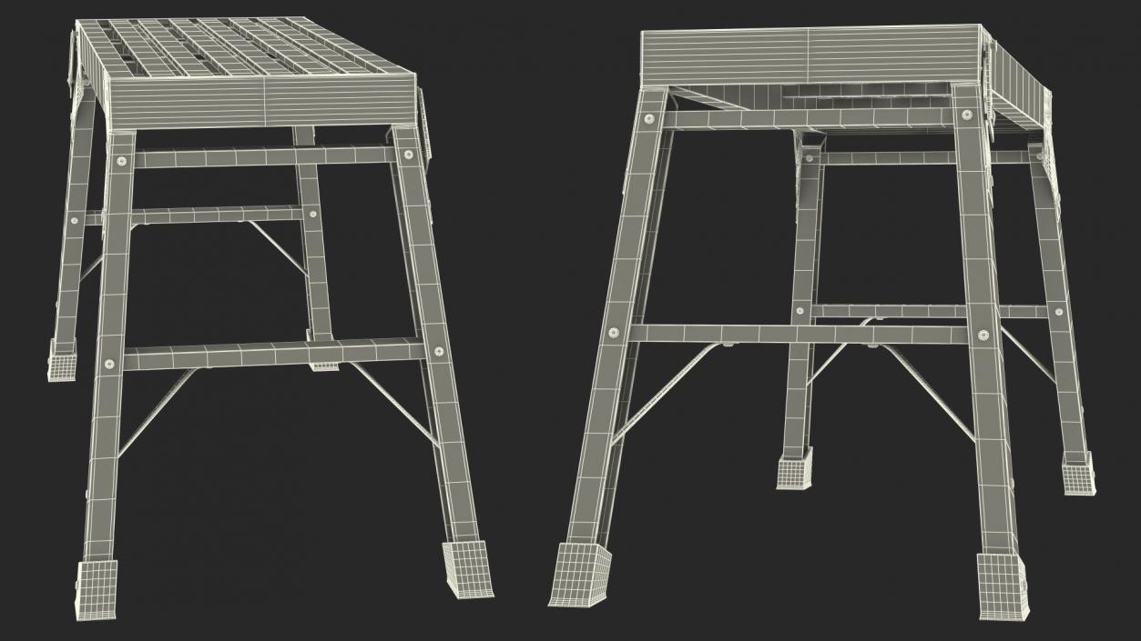 3D Portable Work Platform Stand model