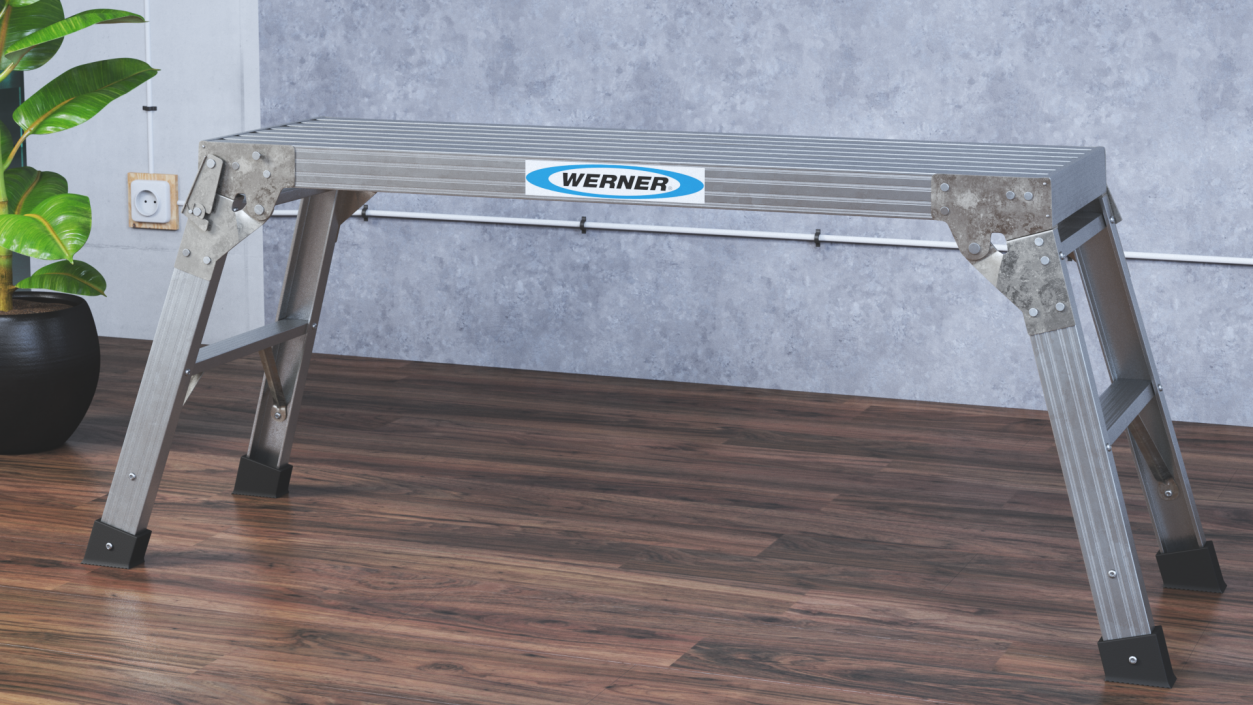 3D Portable Work Platform Stand model