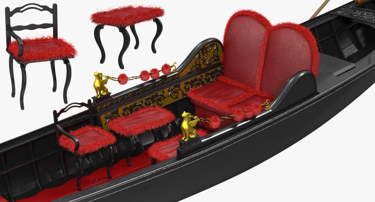 3D Venice Luxury Gondola