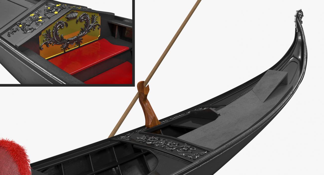 3D Venice Luxury Gondola