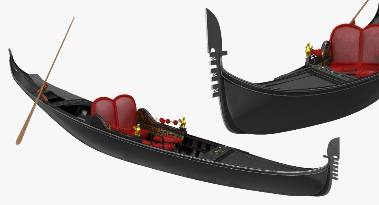 3D Venice Luxury Gondola