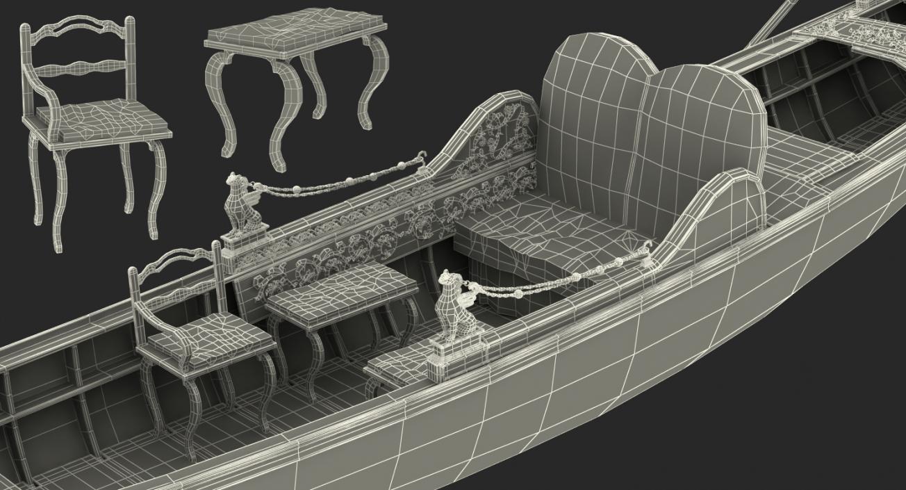 3D Venice Luxury Gondola