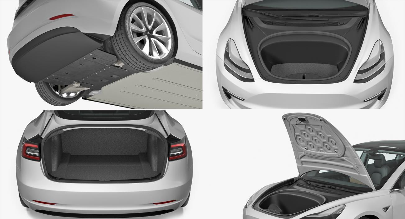 3D Tesla Cars 3D Models Collection 2 model