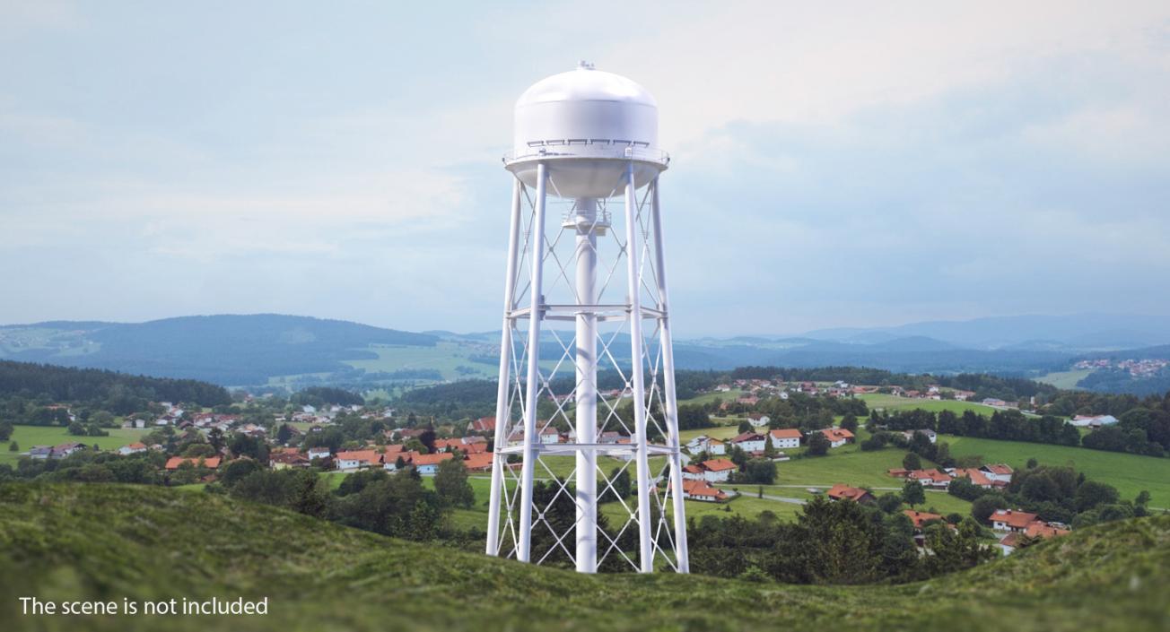 Water Storage Tower 3D model