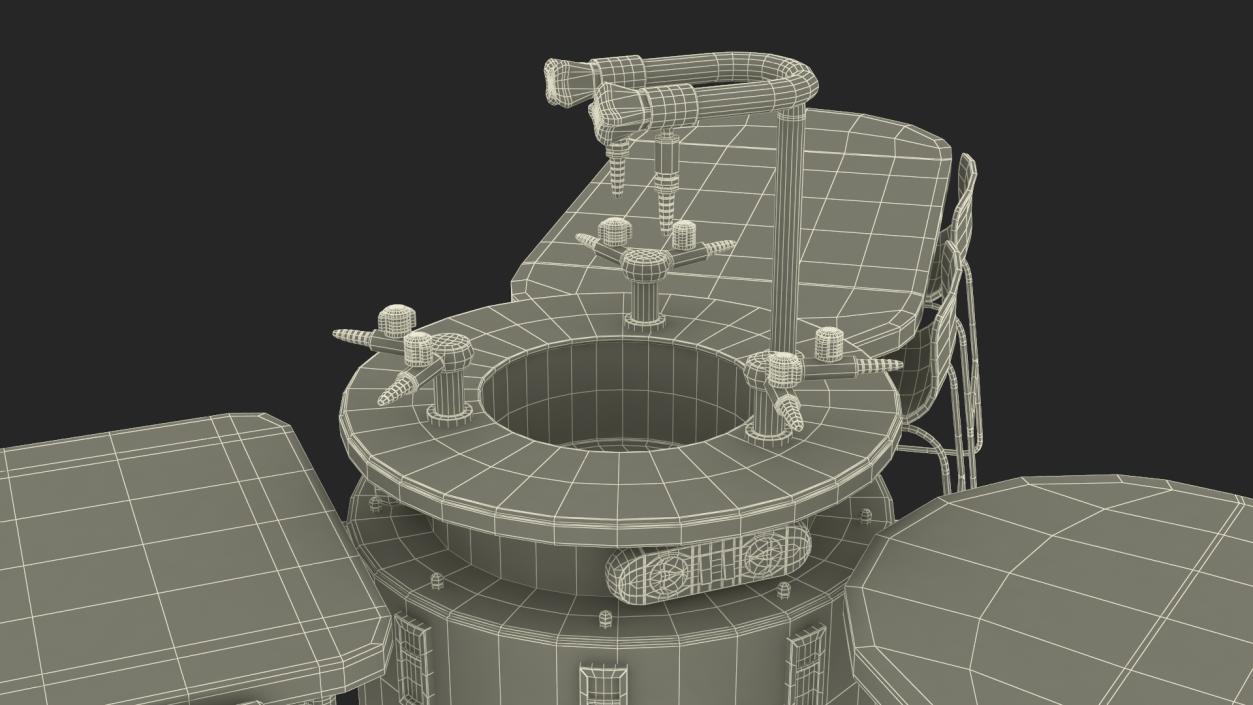 3D Modular Table Set for Chemistry Classroom 2 model