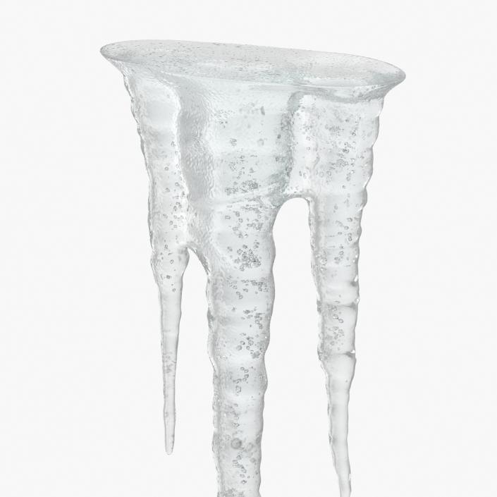 Icicles Sparkling White Ice 3D