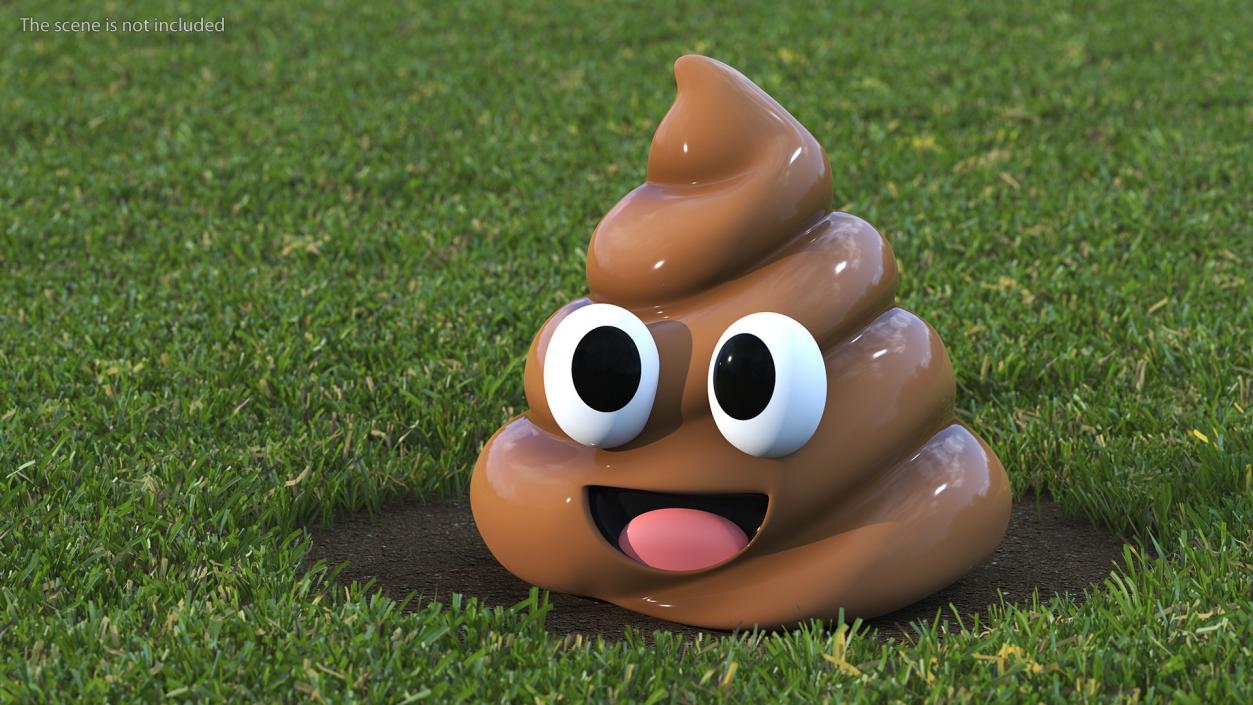 3D model Smiling Faces Poop Emoji Collection