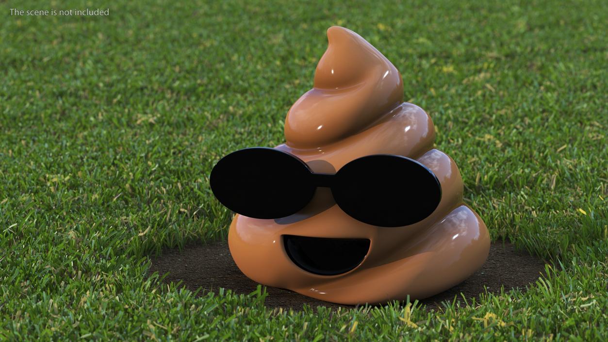 3D model Smiling Faces Poop Emoji Collection