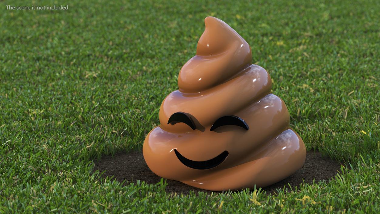 3D model Smiling Faces Poop Emoji Collection