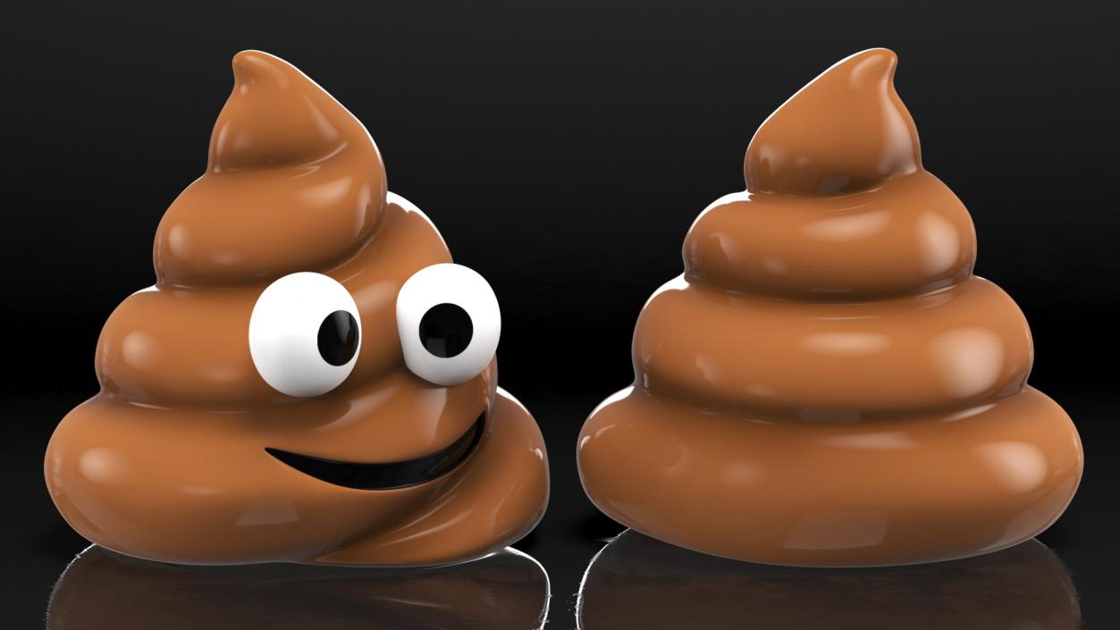 3D model Smiling Faces Poop Emoji Collection