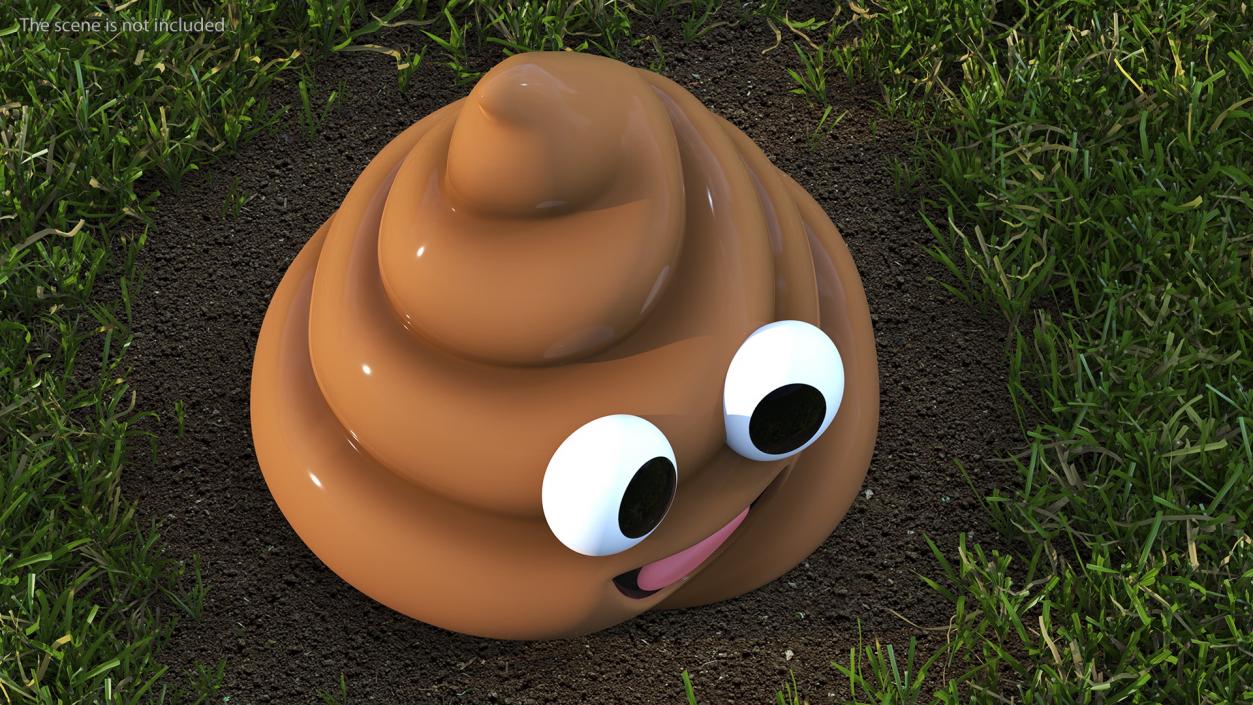 3D model Smiling Faces Poop Emoji Collection