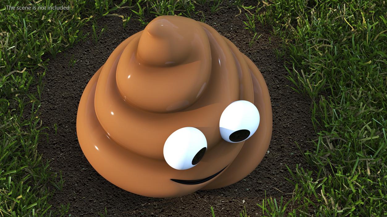 3D model Smiling Faces Poop Emoji Collection