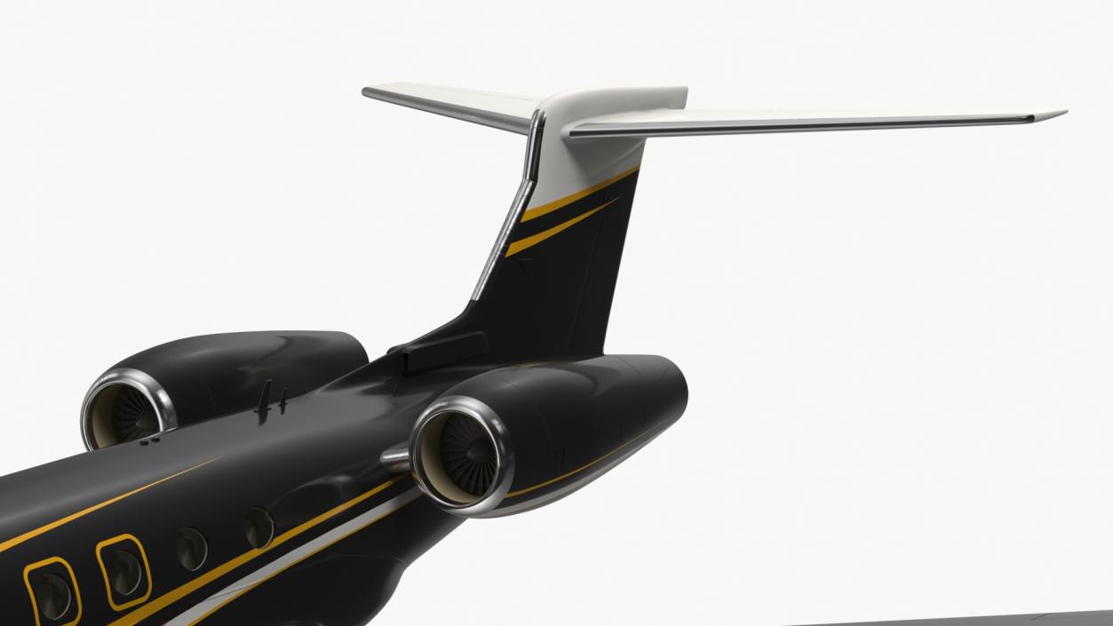 Large Private Jet Flight 3D model