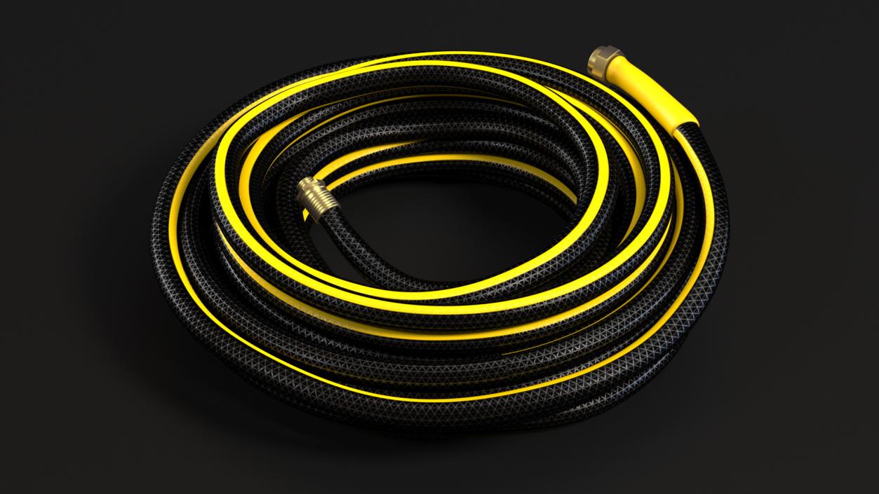 Black Garden Hose 3D