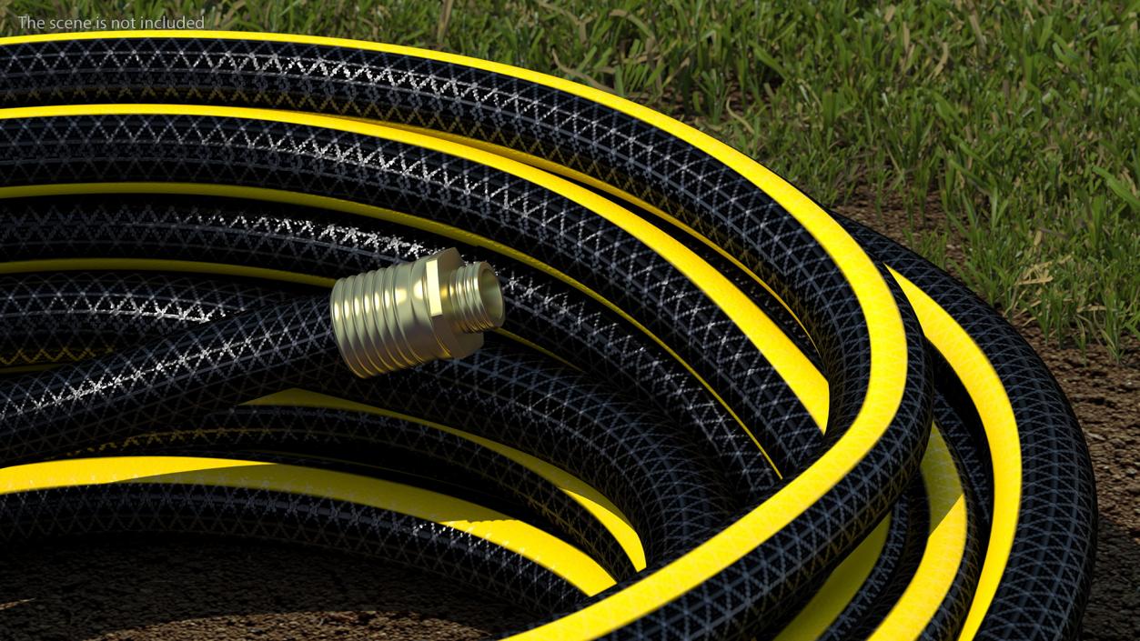 Black Garden Hose 3D