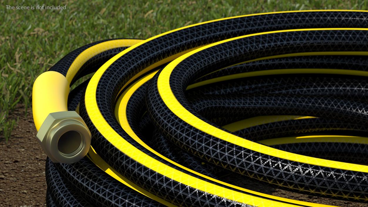 Black Garden Hose 3D