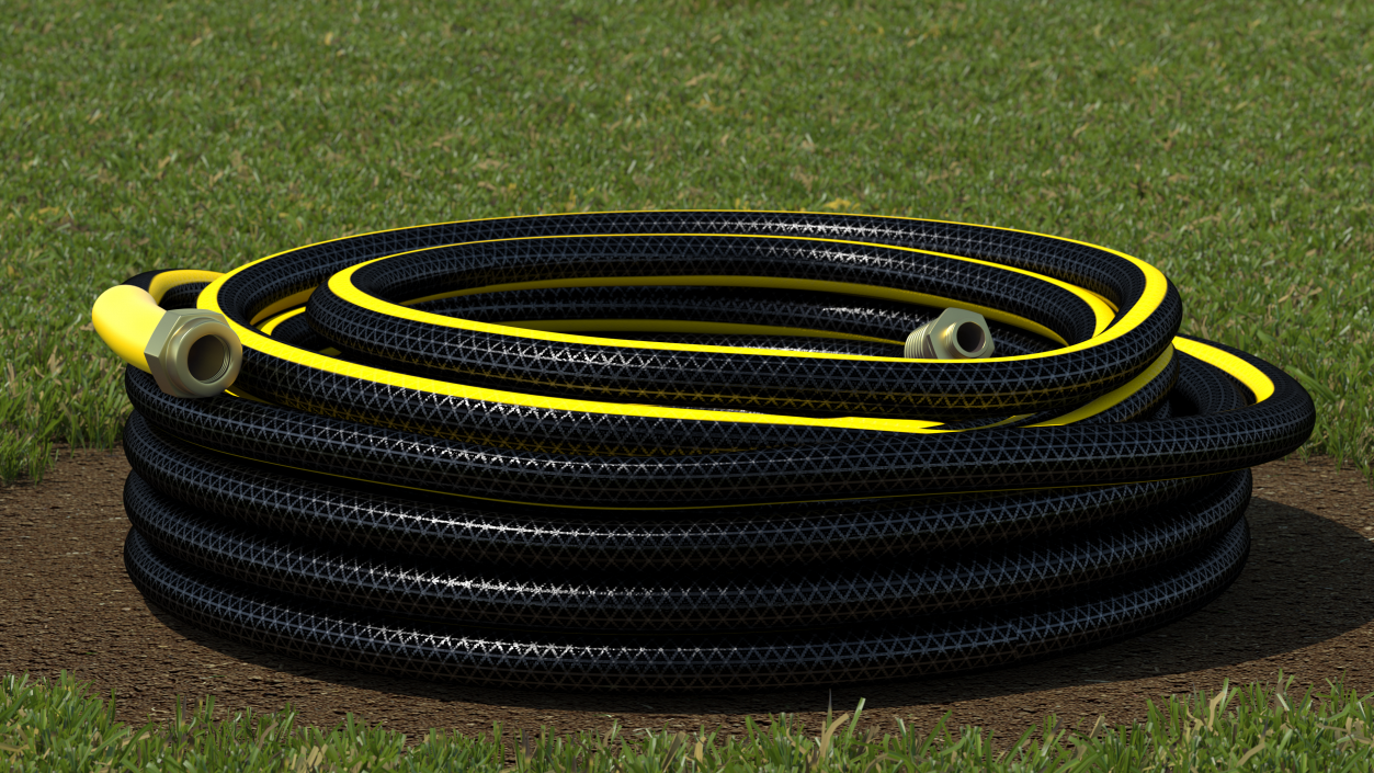 Black Garden Hose 3D