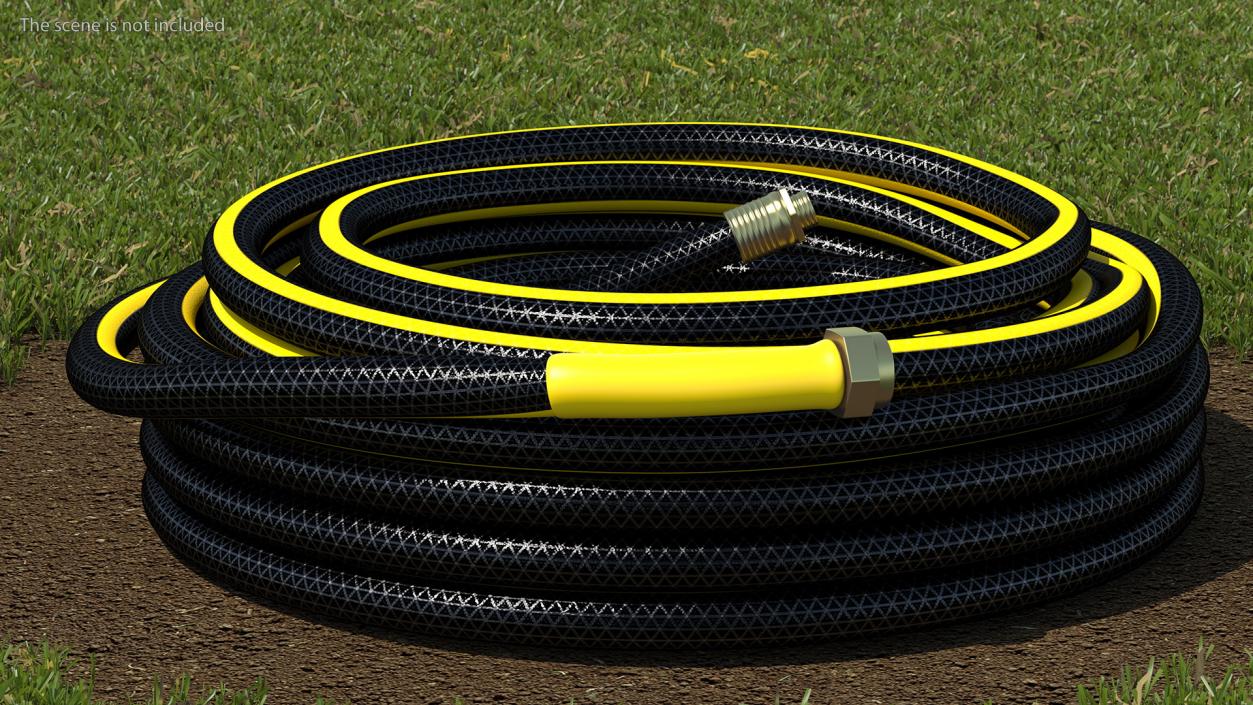 Black Garden Hose 3D