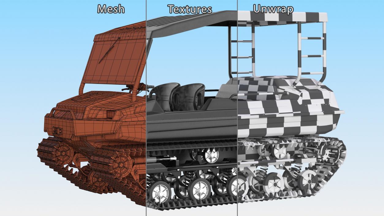 3D Multi Purpose All Terrain Vehicle model