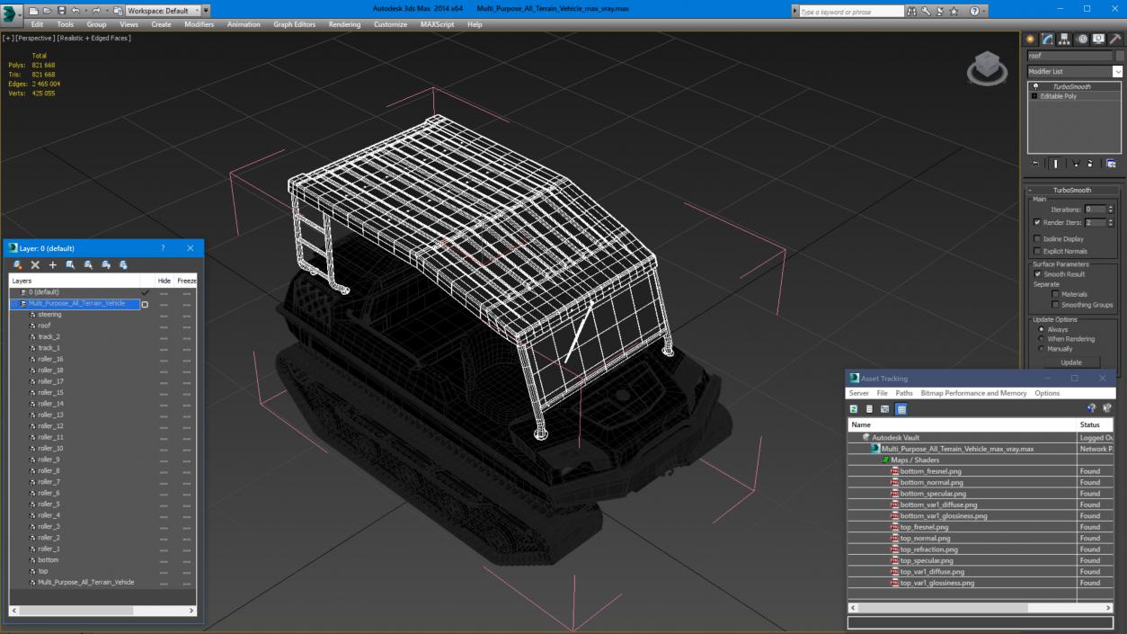 3D Multi Purpose All Terrain Vehicle model