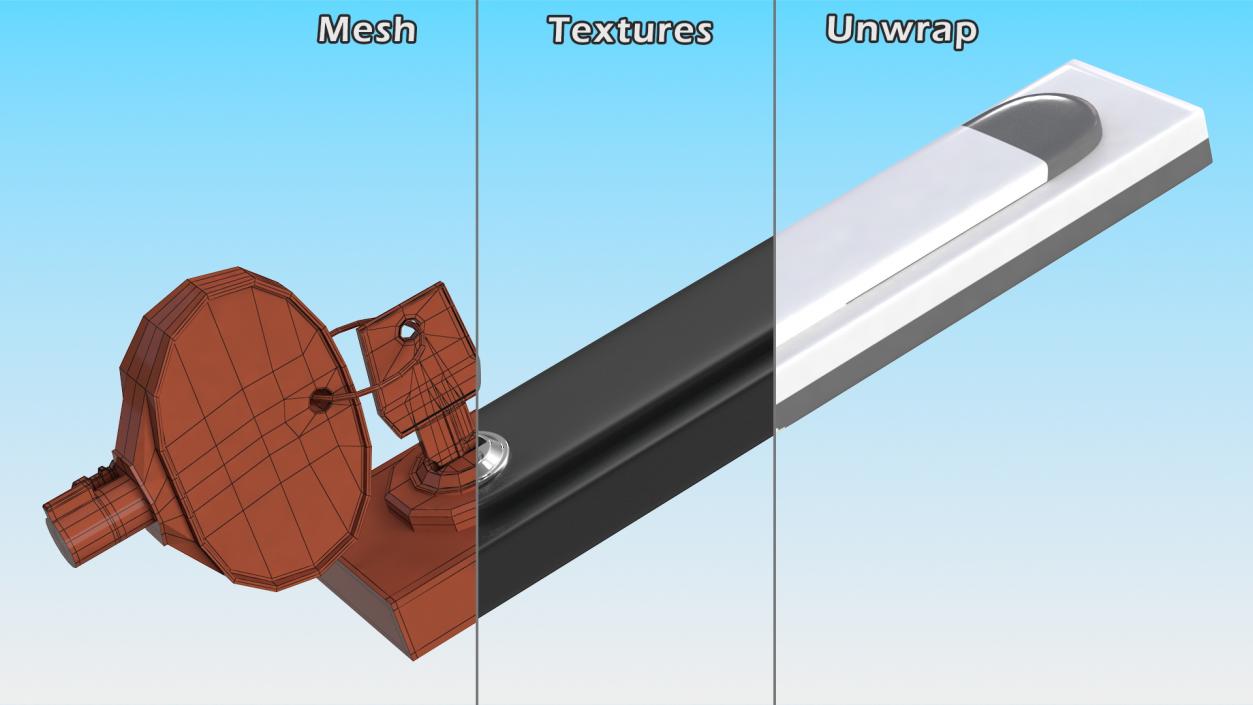 Network Server Keys with Lock 3D model