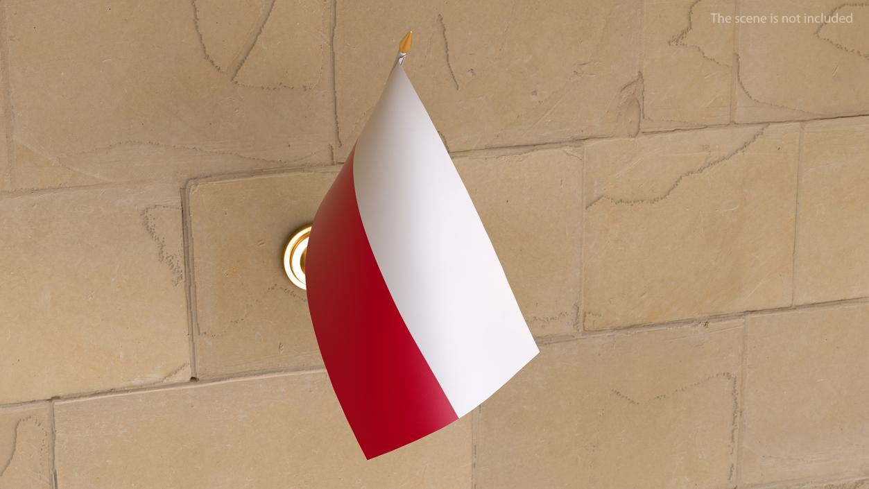 3D Wall Flag Poland