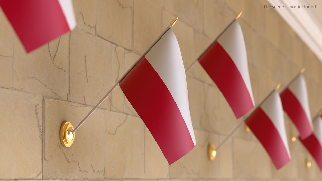 3D Wall Flag Poland