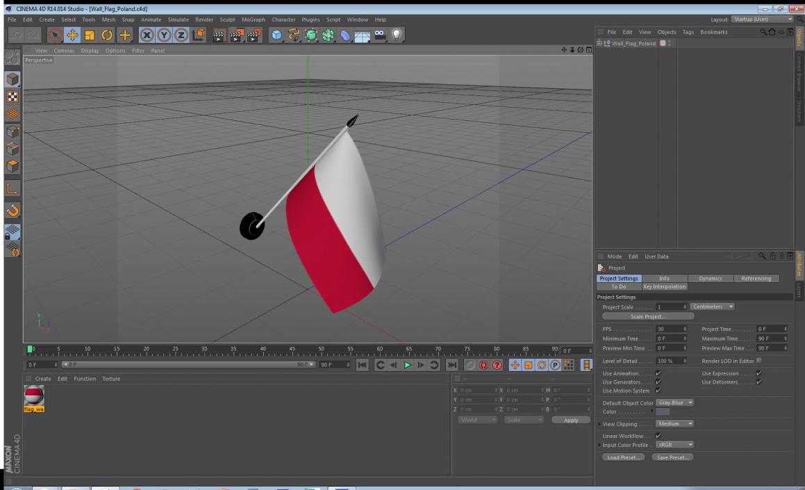 3D Wall Flag Poland