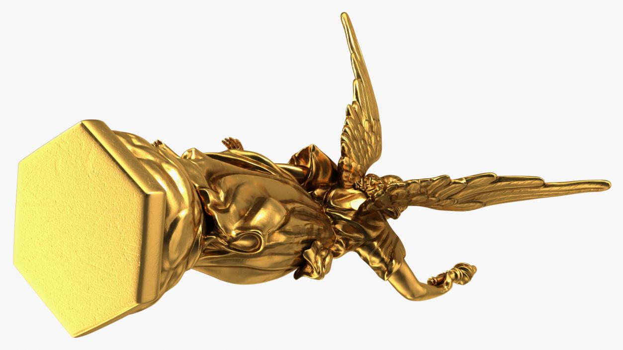 3D model Fantasy Gold Angel Statue