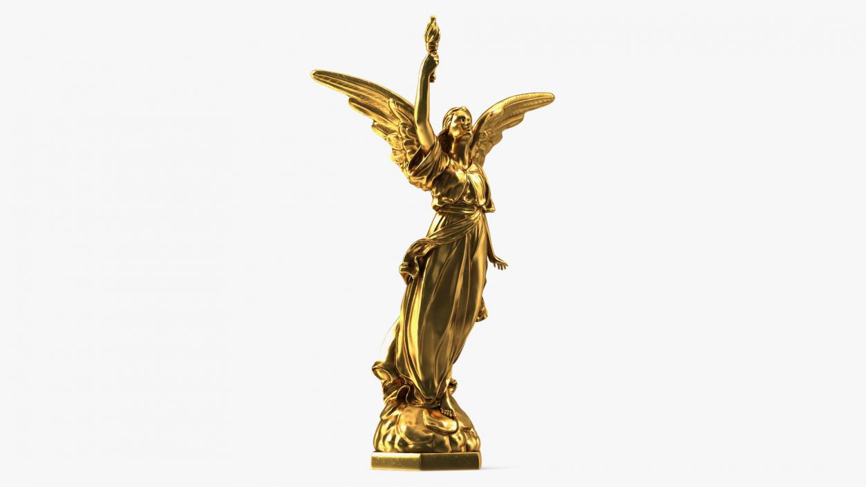 3D model Fantasy Gold Angel Statue