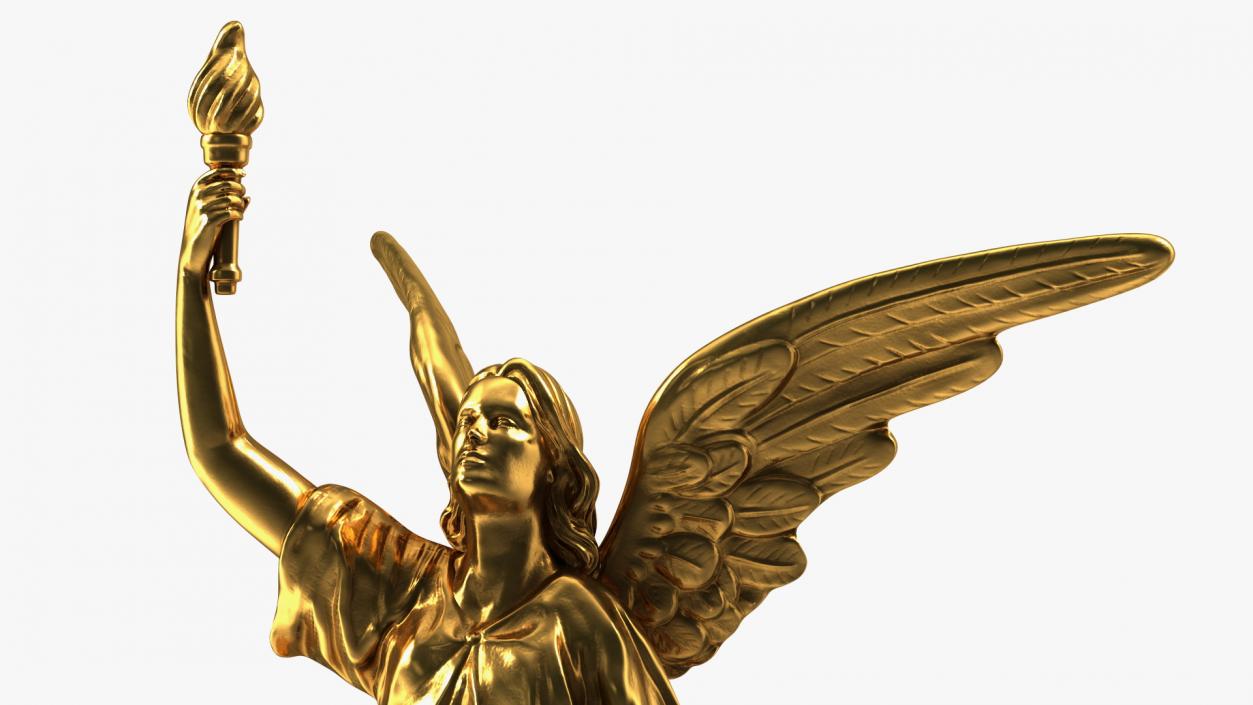 3D model Fantasy Gold Angel Statue