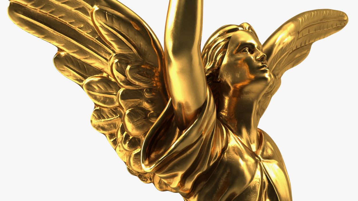 3D model Fantasy Gold Angel Statue