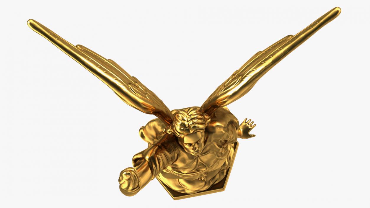 3D model Fantasy Gold Angel Statue