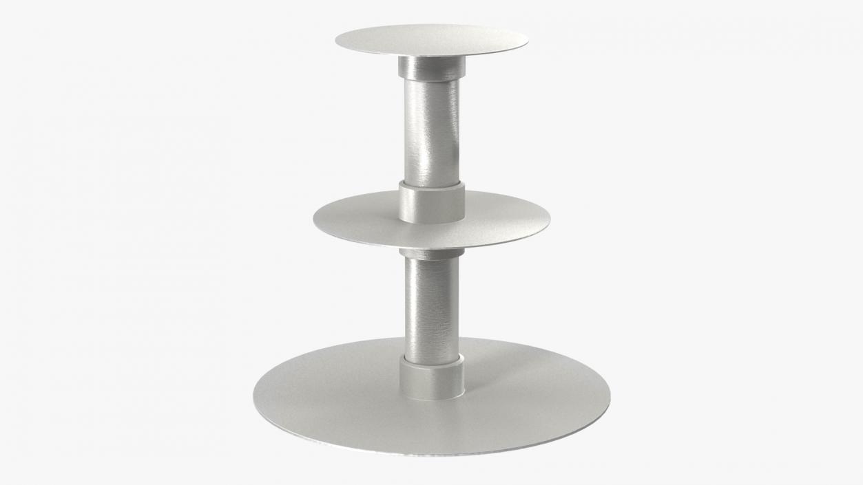 Three Tier Wedding Cake Stand 3D model