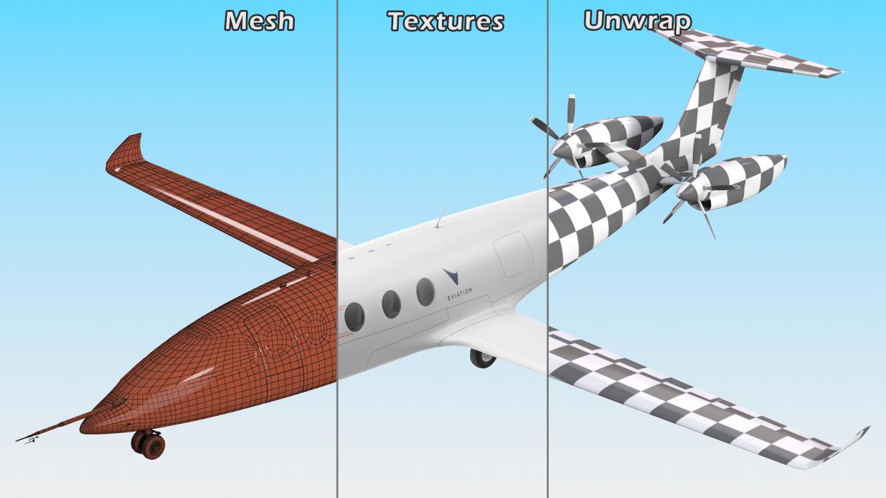 Eviation Alice Electric Aircraft Rigged(1) 3D