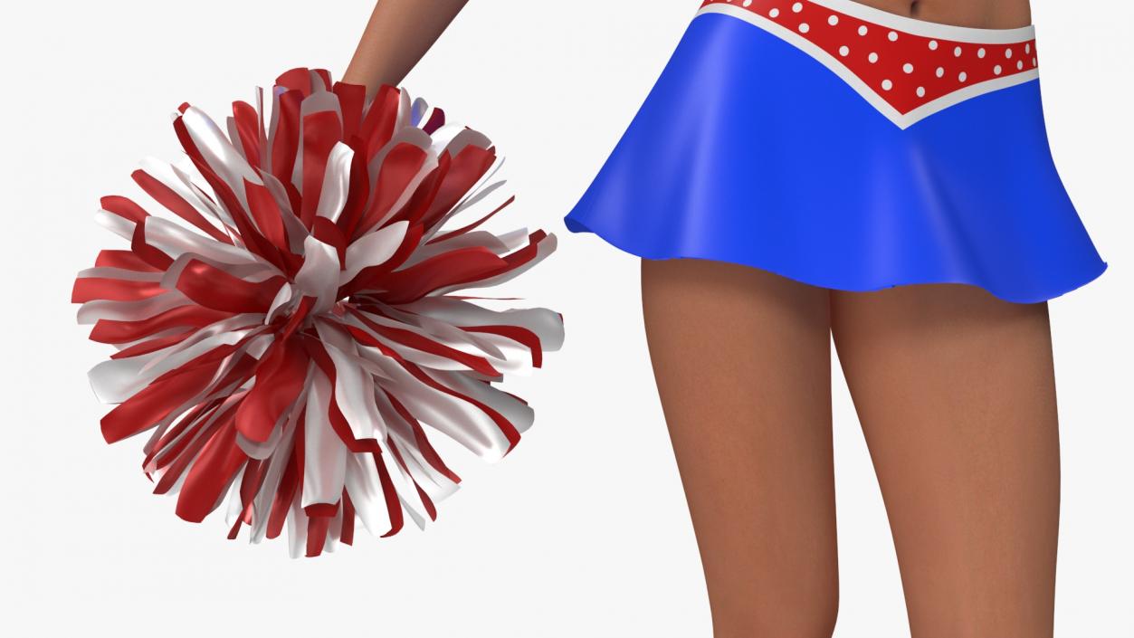 3D model Pompom Dancing European Female