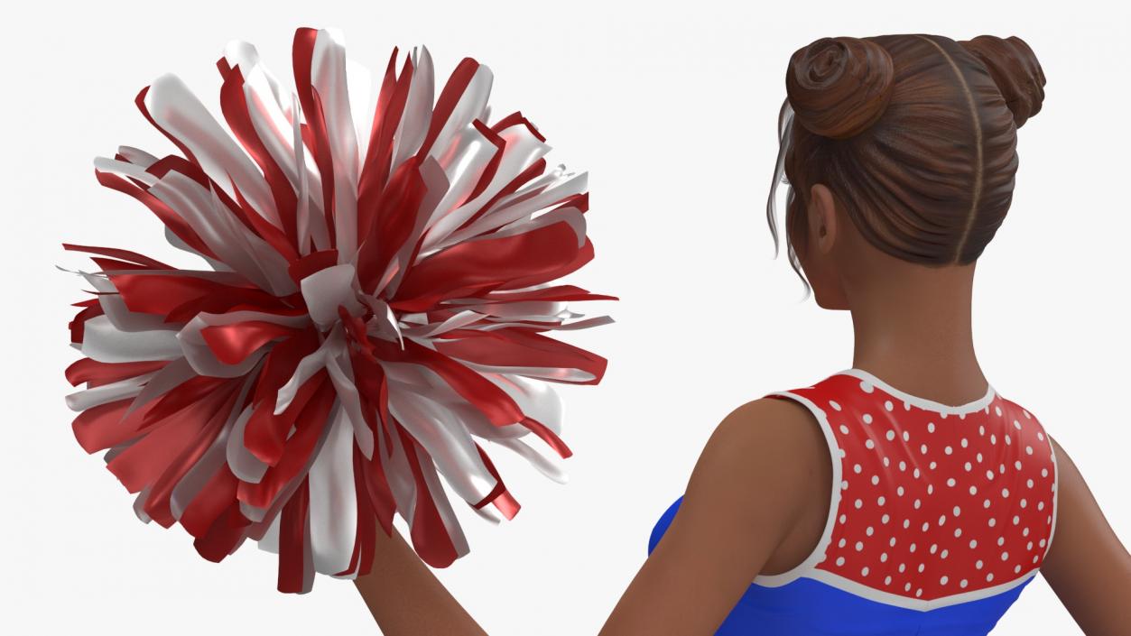 3D model Pompom Dancing European Female