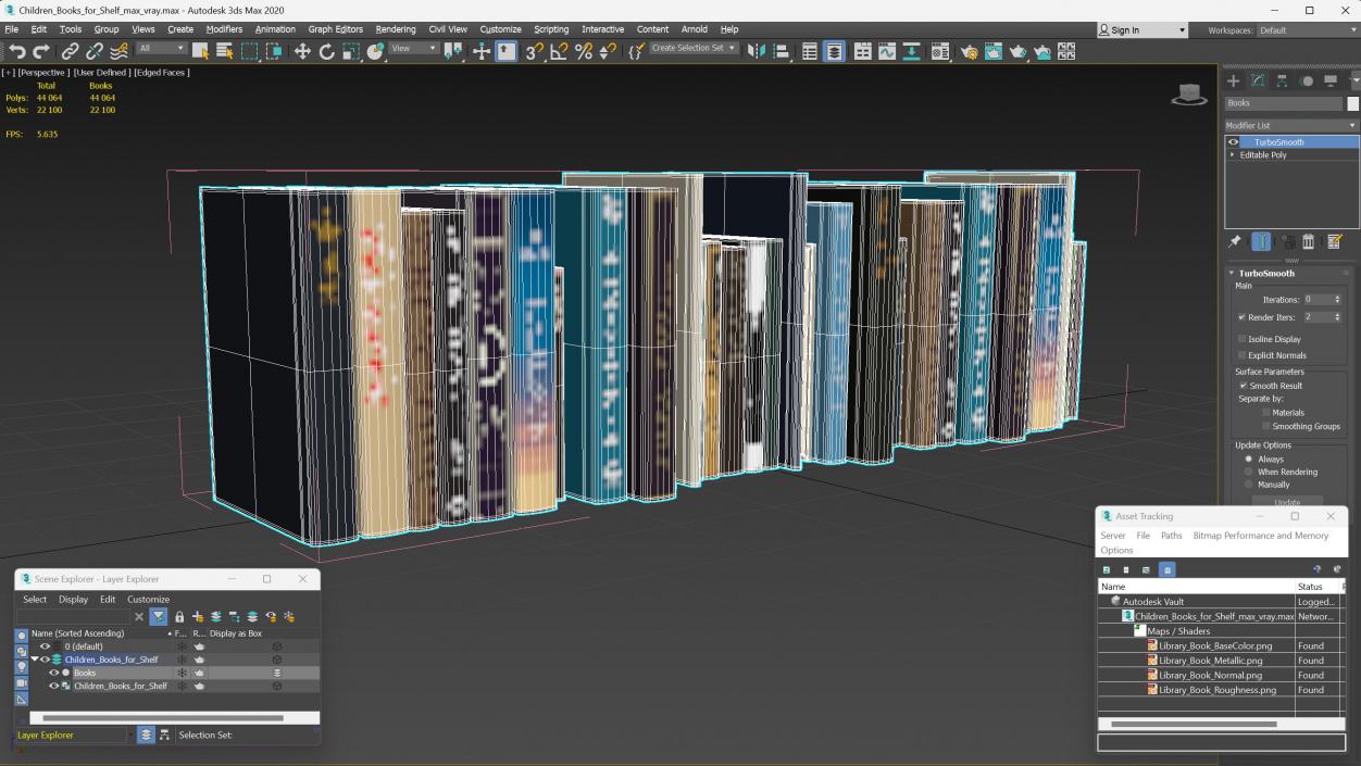 Children Books for Shelf 3D model