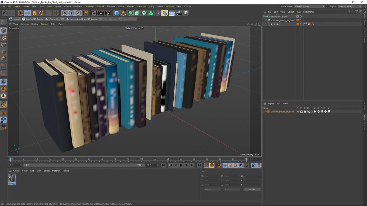 Children Books for Shelf 3D model