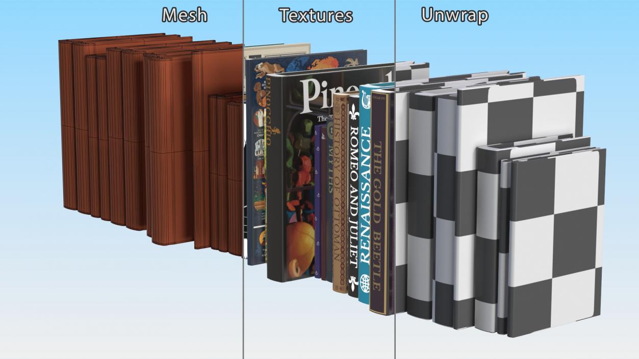 Children Books for Shelf 3D model