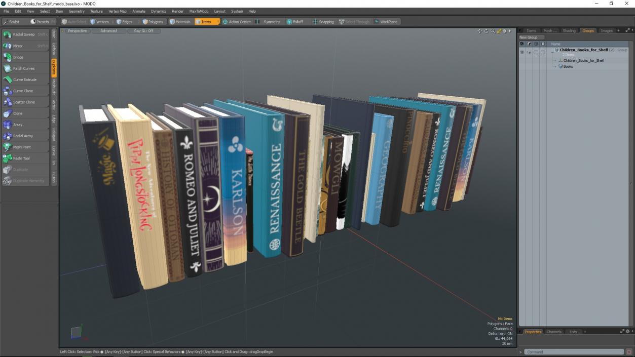 Children Books for Shelf 3D model